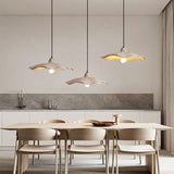Japanese Vintage Flower-Shaped Cement Lampshade Island Light Chandelier - 1/2/3-Light