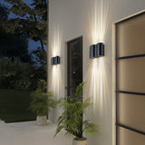 Modern Wave Aluminum LED Outdoor Wall Sconce – Waterproof, Weatherproof Exterior Lighting