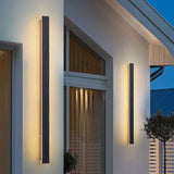 Retro Outdoor LED Wall Sconce Lamp - Waterproof Rectangular Strip Light