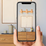 Modern Minimalist Wood Track Spotlight Wall Sconce - 1, 2, or 3 Light Heads