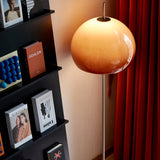 Contemporary Retro Mushroom Glass 2-Light Floor Lamp – Standing Lamp for Living Room