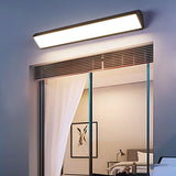 Modern Industrial Waterproof LED Wall Sconce with Rectangular Aluminum Frame and Acrylic Panel for Outdoor Patio