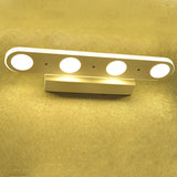 Modern White Oval Acrylic Vanity Light – Long Sleek Wall Sconce Lamp (4- or 6-Light)