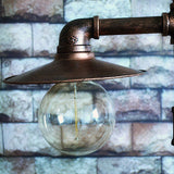 Industrial Steampunk Copper Water Pipe 2-Light Vintage Floor Lamp