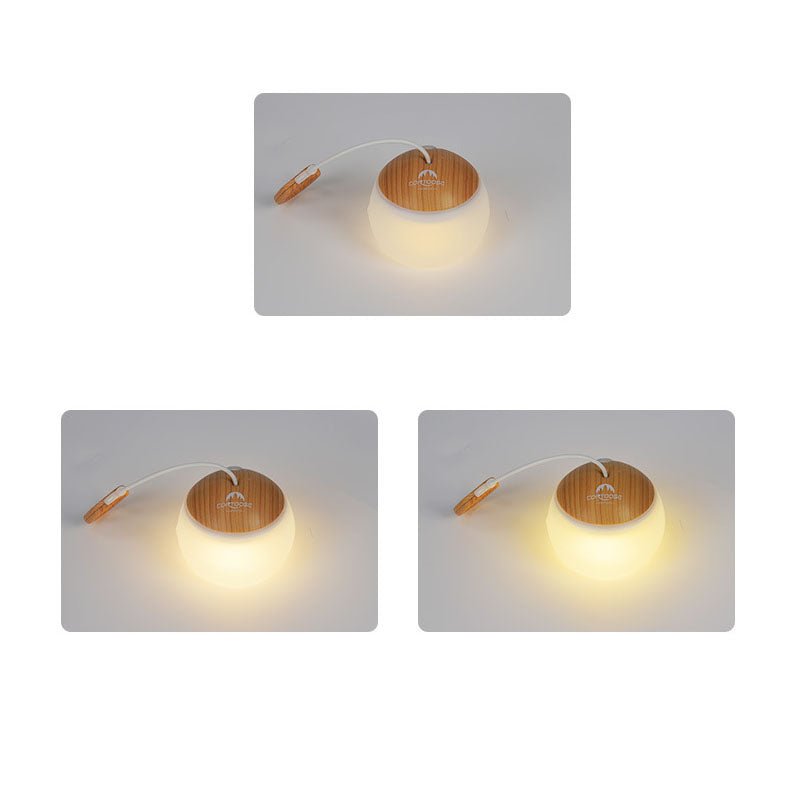Sleek Modern USB-Rechargeable LED Tent Light for Outdoor Camping — Hangable & Minimalist