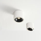 Sleek Modern Round LED Spotlight Flush Mount Ceiling Light, Adjustable