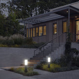 Modern Stainless Steel Cylindrical Solar LED Ground Light for Outdoor Lawn & Garden – Waterproof Landscape Light