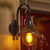 Sleek Contemporary Industrial Aluminum Horn-Style 1-Light Wall Sconce for Outdoor Patio
