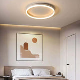 Nordic Minimalist Circular Ring LED Flush Mount Ceiling Light with Iron & Acrylic