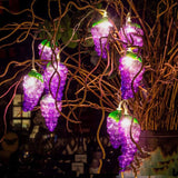 Fruit Grape LED String Lights - Battery & USB Powered Decorative Lights