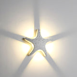 Aluminum Starfish LED Waterproof Outdoor Wall Sconce – Contemporary Patio Lighting