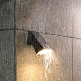 Modern Minimalist Solar LED Wall Sconce - Rectangular-Trapezoidal Design, ABS/PC Housing, Outdoor Garden Lamp