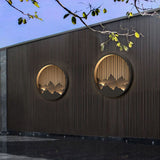Modern Round Stainless Steel PC LED Waterproof Outdoor Wall Sconce Light