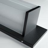 Modern Minimalist Solar LED Outdoor Wall Sconce – Rectangular Stainless Steel & Acrylic, Waterproof Patio Lighting