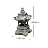 Japanese Zen Pagoda Solar LED Garden Light – Waterproof Stone Landscape Decor