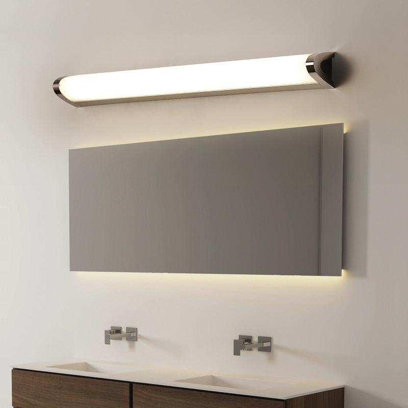 European Minimalist V-Shaped Aluminum Vanity Light with LED — Mirror-Front Wall Sconce
