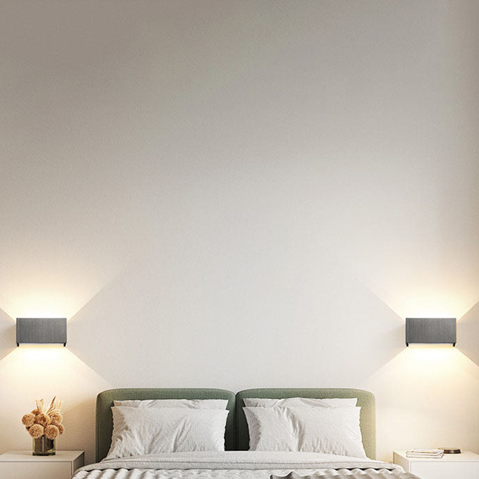 Nordic Minimalist Aluminum LED Reading Wall Sconce - Adjustable Square Beam Lamp