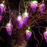 Fruit Grape LED String Lights - Battery & USB Powered Decorative Lights