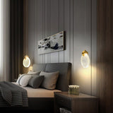 Contemporary Scandinavian Water-Drop Crystal LED Chandelier – Iron & Aluminum for Bedroom