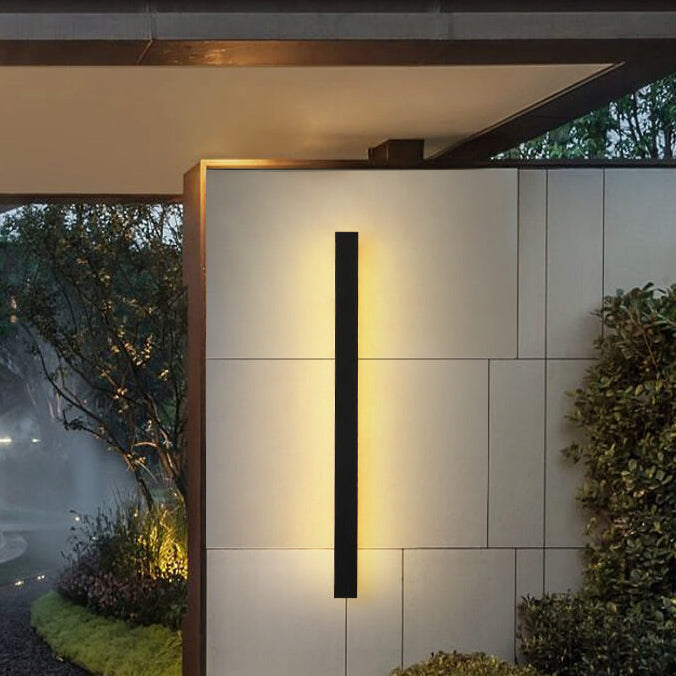 Retro Outdoor LED Wall Sconce Lamp - Waterproof Rectangular Strip Light