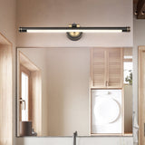 Modern Luxury Long-Copper LED Vanity Light with Acrylic Finish – Wall Sconce Lamp