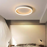 Nordic Minimalist Circular Ring LED Flush Mount Ceiling Light with Iron & Acrylic
