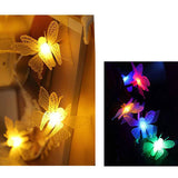 Chic Modern Butterfly LED String Lights for Outdoor Patio & Garden