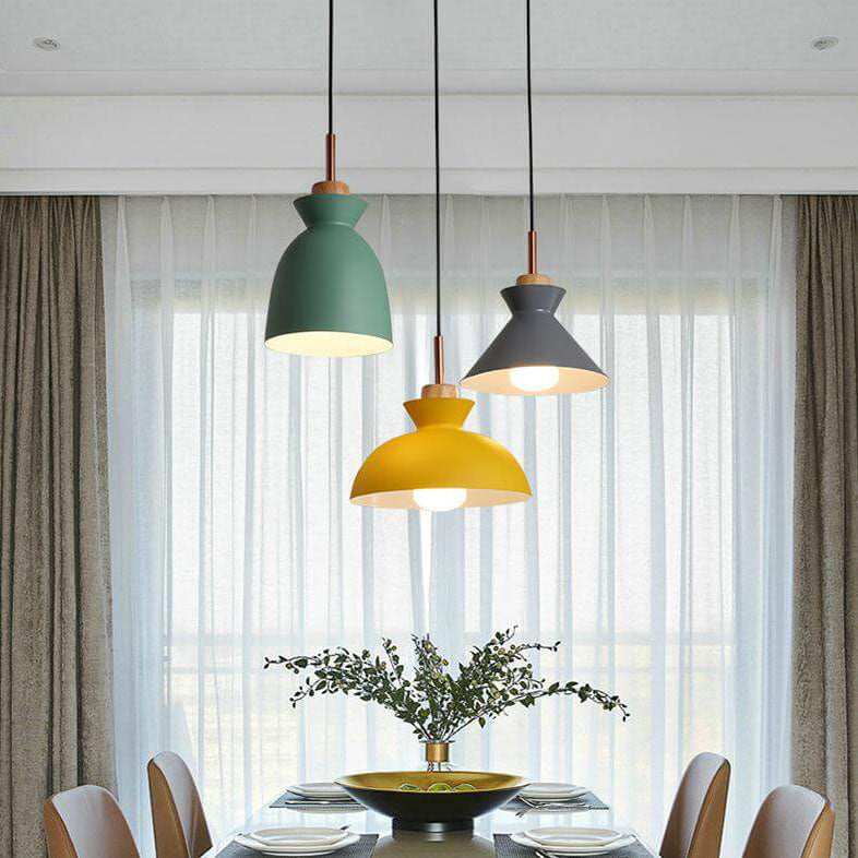 Nordic Macaron Metal 3-Light Pendant Chandelier - Sleek Modern Lighting
