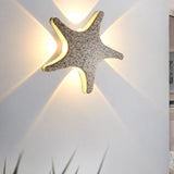 Aluminum Starfish LED Waterproof Outdoor Wall Sconce – Contemporary Patio Lighting