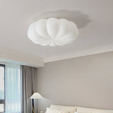 Nordic Contemporary Kids' Flower LED Flush Mount Ceiling Light with PE Shade for Bedroom