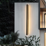 Modern Minimalist Long Rectangular LED Wall Sconce in Aluminum and Acrylic – Outdoor Garden Lighting