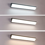 Modern Industrial Waterproof LED Wall Sconce with Rectangular Aluminum Frame and Acrylic Panel for Outdoor Patio