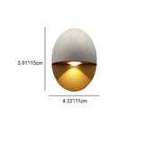 Sleek Modern Oval Aluminum Outdoor LED Wall Sconce Lamp – Waterproof
