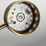 Sleek Modern Minimalist Black & Gold 4-8 Light Semi-Flush Mount Ceiling Light
