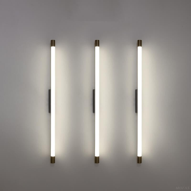 Sleek Modern Minimalist Vanity Wall Sconce — Slim Tube PC LED Lamp