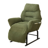 Modern Simplicity Corduroy Cotton Sponge Footrest – Adjustable Square Recliner with Iron & Carbon Steel Frame for Bedroom