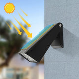 Modern Minimalist Solar LED Wall Sconce - Rectangular-Trapezoidal Design, ABS/PC Housing, Outdoor Garden Lamp