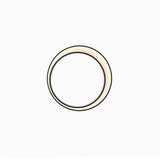 Sleek Modern Minimalist Crescent-Circle Stainless Steel LED Wall Sconce – Waterproof, Ideal for Outdoor Patio