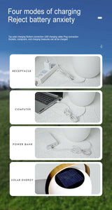 Solar-Powered PE Basket LED Light – Portable Outdoor Waterproof Decorative Lighting