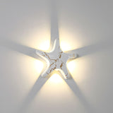 Aluminum Starfish LED Waterproof Outdoor Wall Sconce – Contemporary Patio Lighting