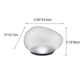Solar Pebble LED Outdoor Landscape Light with ABS Sandblasted Glass – Durable, Weatherproof Garden Path Lighting