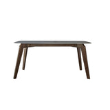 Nordic Contemporary Rectangular Ash Wood Slab Dining Table & Chairs Set - Seats 4-6