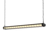 Contemporary Industrial Long-Hardware Acrylic Island Pendant Chandelier with 1/2 Light for Dining Room