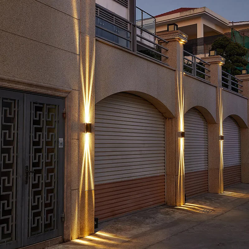 Sleek Modern Rectangular LED Outdoor Wall Sconce Light
