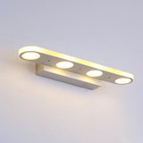 Modern White Oval Acrylic Vanity Light – Long Sleek Wall Sconce Lamp (4- or 6-Light)