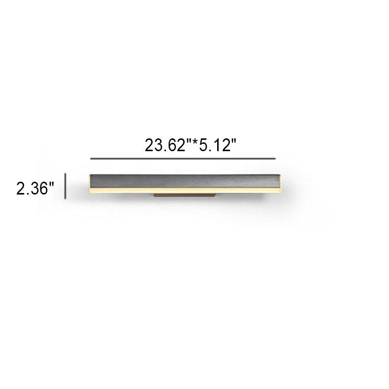 Sleek Rectangular LED Vanity Light Strip for Mirror – Minimalist Front Wall Sconce