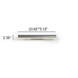 Sleek Rectangular LED Vanity Light Strip for Mirror – Minimalist Front Wall Sconce