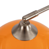 Modern Globe Acrylic Shade 1-Light Floor Lamp with Fishing-Rod Style Stand