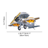 Adorable Cartoon Airplane LED Kids Ceiling Light - Iron & Acrylic, Semi-Flush Mount