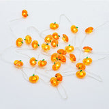 Modern Thanksgiving Maple, Acorn & Pumpkin Decor with 30 LED String Lights